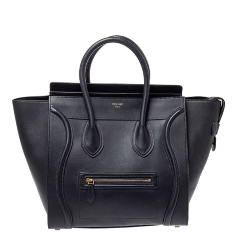 celine mini luggage tote used